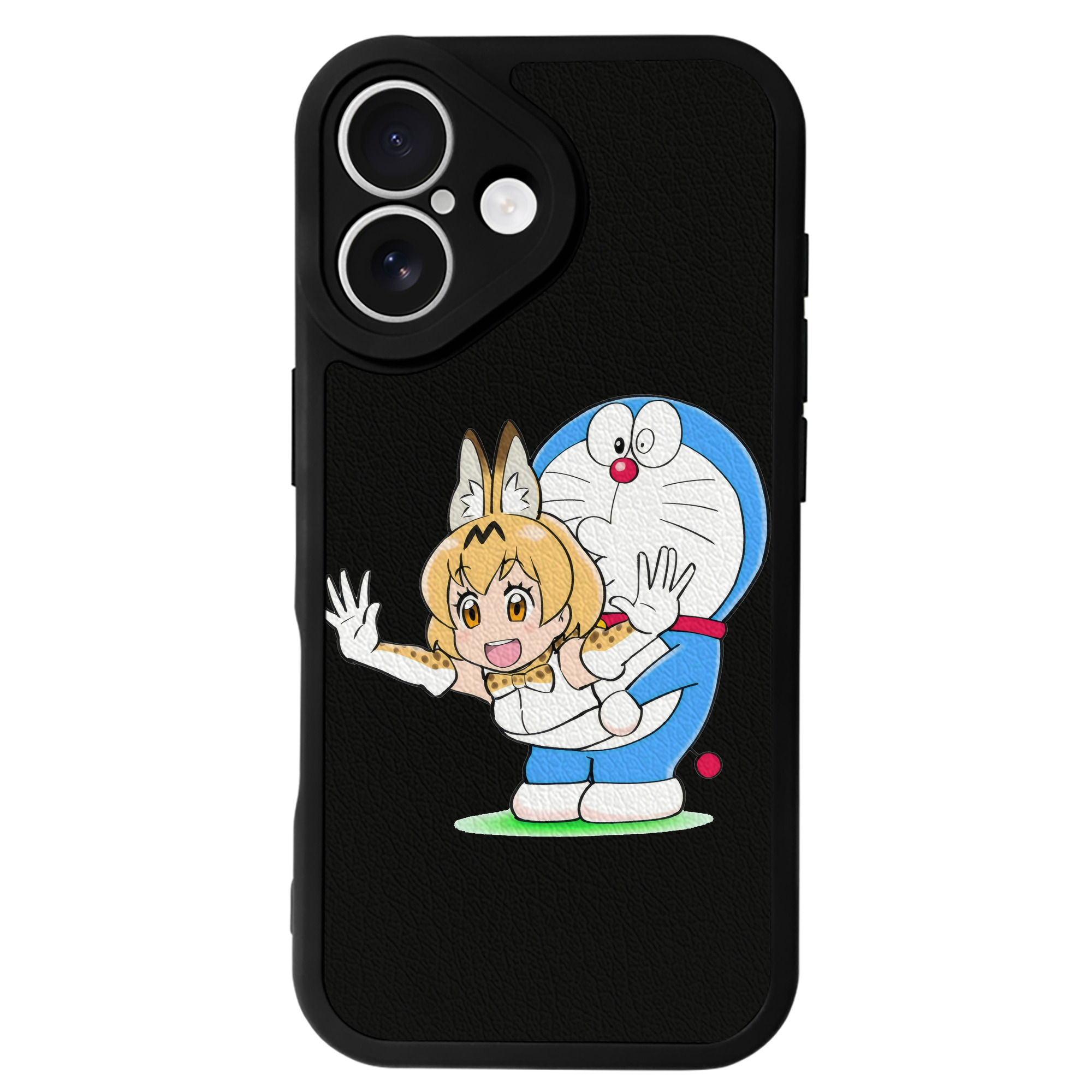 （画像用） ドラえもん Doraemon 【iPhone 16シリーズ対応】シリコンスマホケース（レザー調） 材質：シリコン